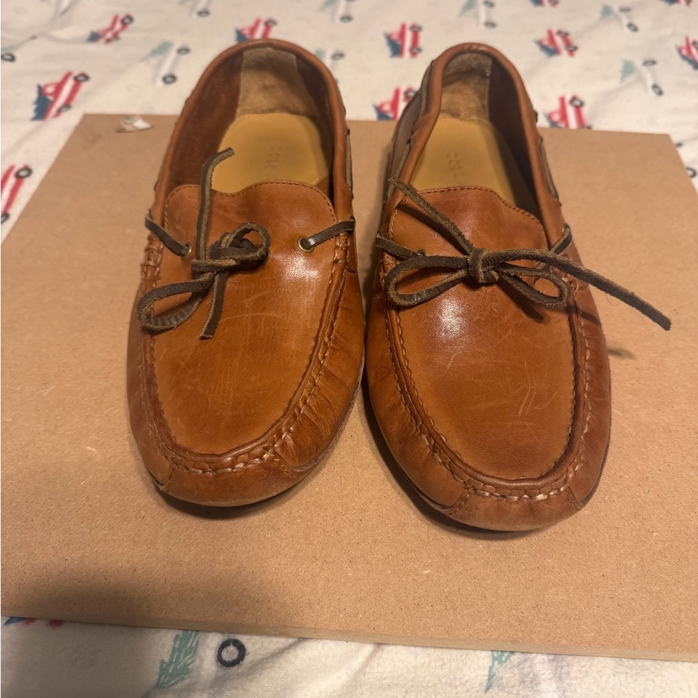 Cole Haan Tan Leather Loafers